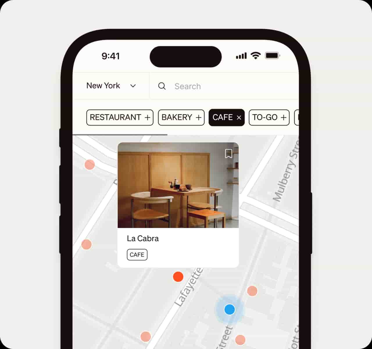 Get recommendations on the go with the CityLife interactive map